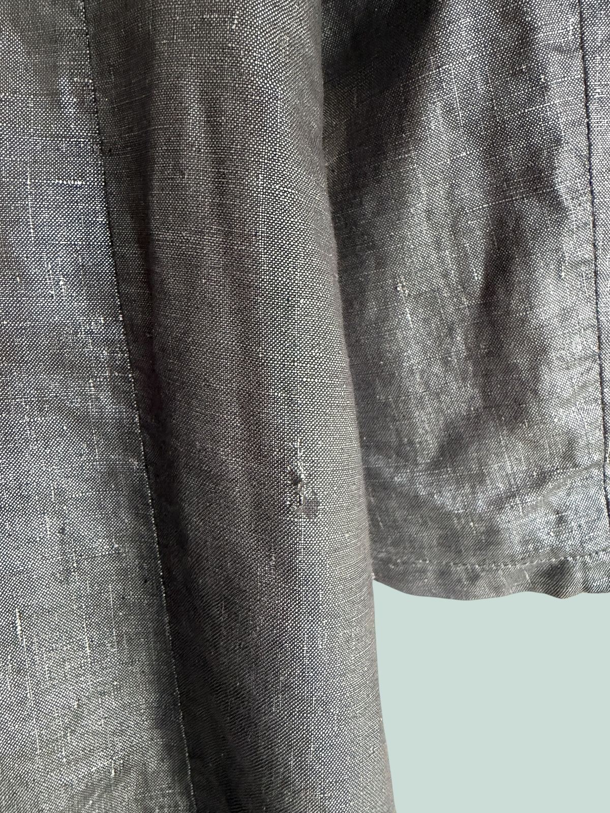 Metallic shiny linen blend coat with red lining 12Y (152) | Burberry