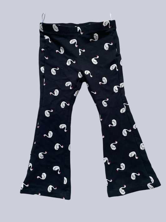 Bellbottom cotton swan leggings 2Y | C&A