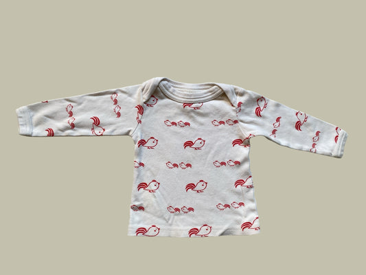 Organic cotton long sleeve top 6-12m | Parade Organics
