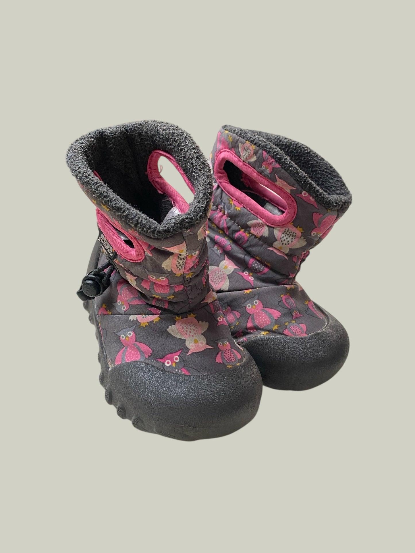 Owl print winter boots 7 US Little Kid | Bogs