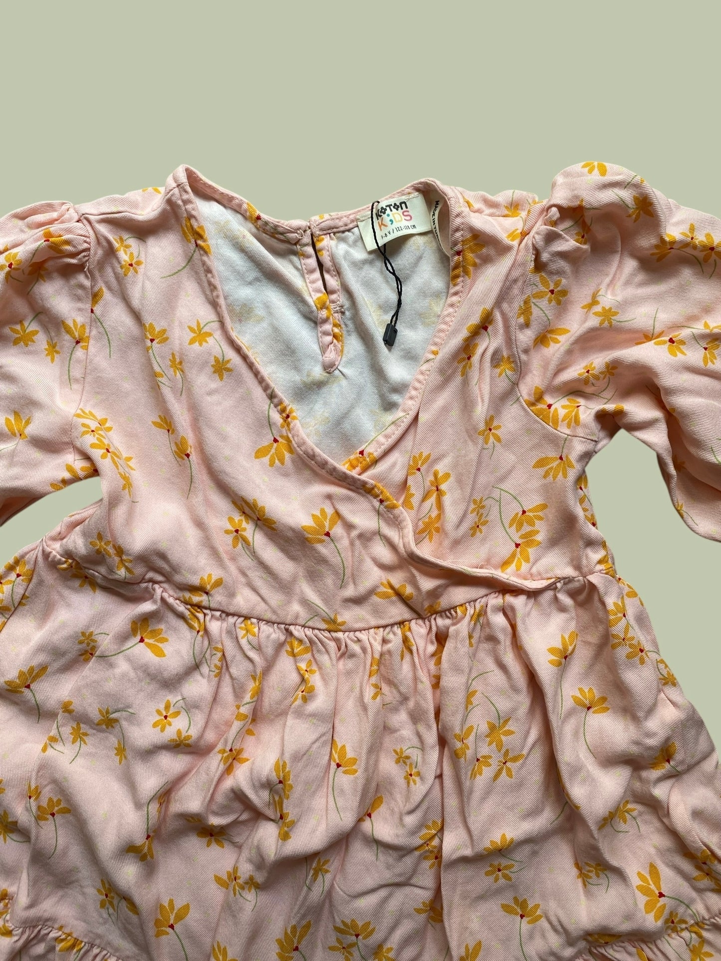 Viscose flower dress 7-8Y | Koton