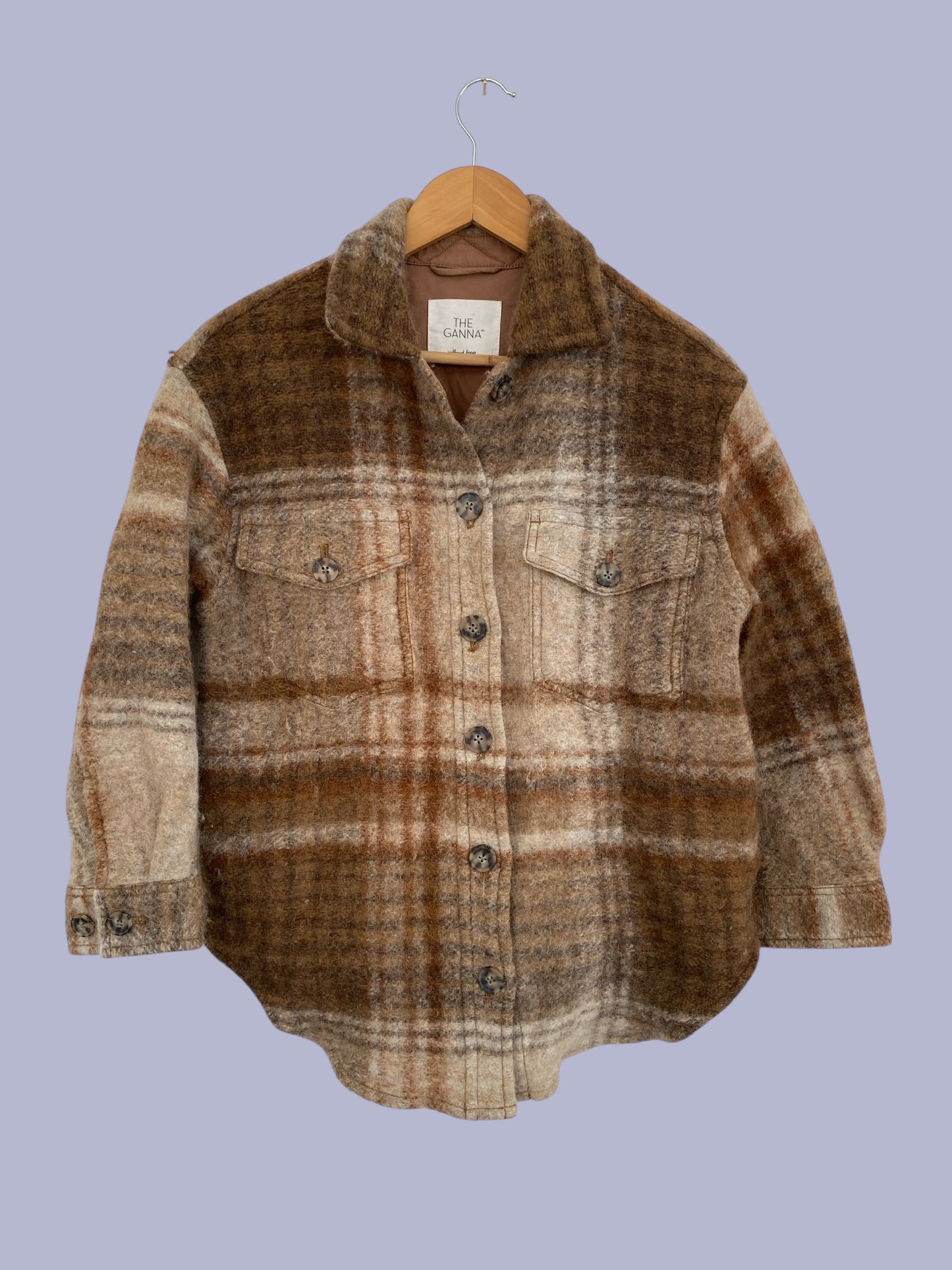 Wool blend checkered 'Ganna' jacket xs-s | Wilfred Free