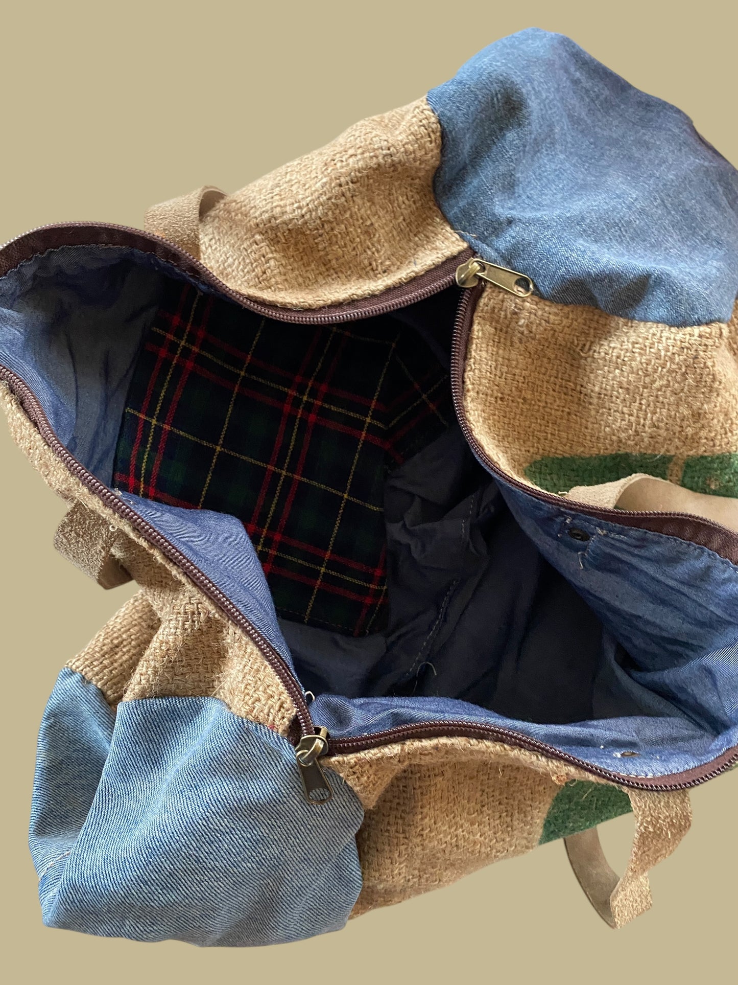 Upcycled overnight bag, handmade in Portugal