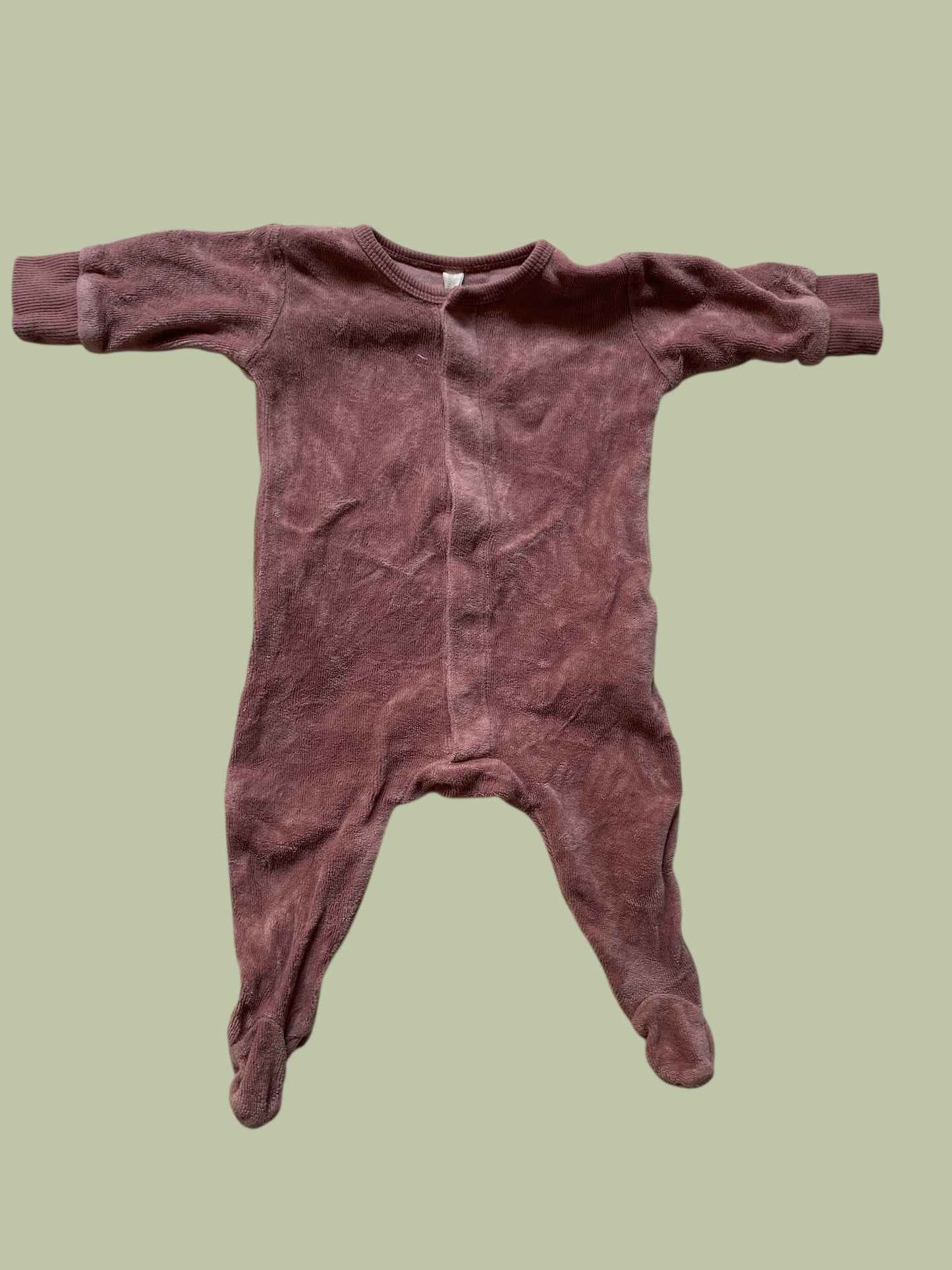 Terry organic cotton snap sleeper newborn  | Quincy Mae