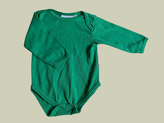 Organic cotton long sleeve onesie 3-6m | Toby Tiger