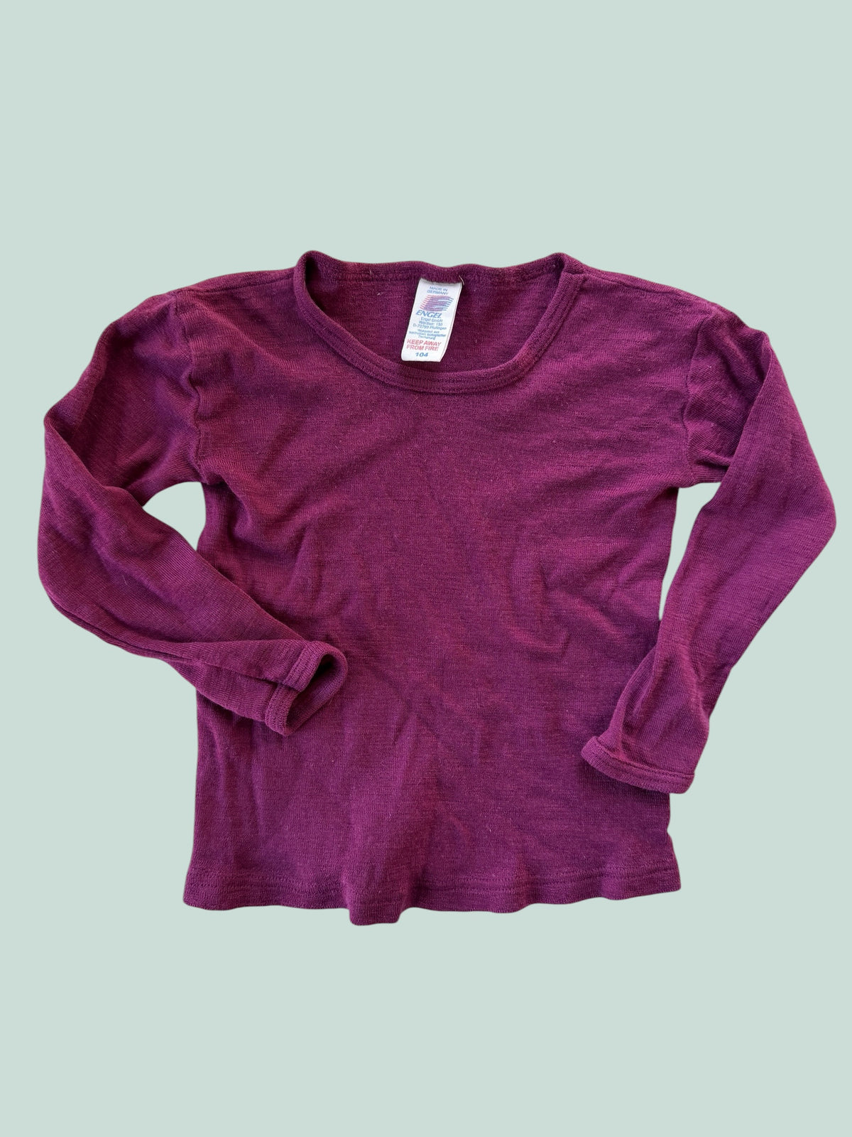 Wool/silk blend long sleeve top 2Y | Engel