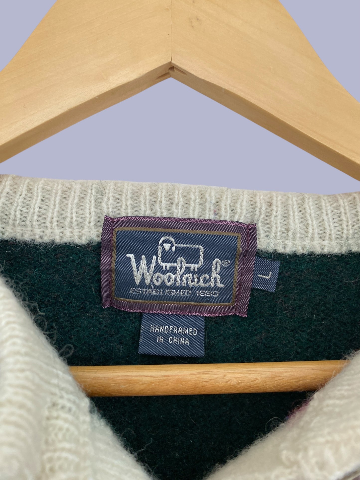 Vintage wool blend "Save our Animals/Earth" cardigan women's small/medium | Woolrich