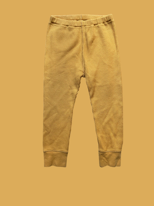 Yellow waffle pants 3T | Uniqlo