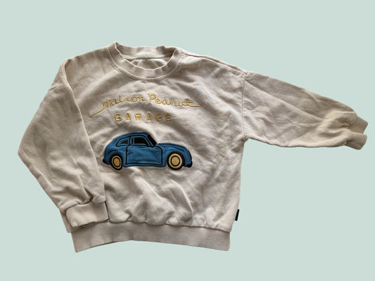 Cream beetle sweater 4-5Y