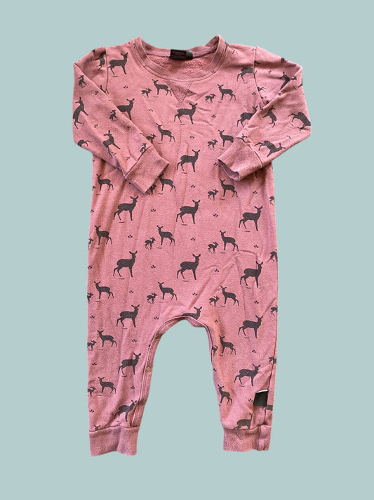 Bamboo/cotton blend deer romper 2Y | Wooly Doodle