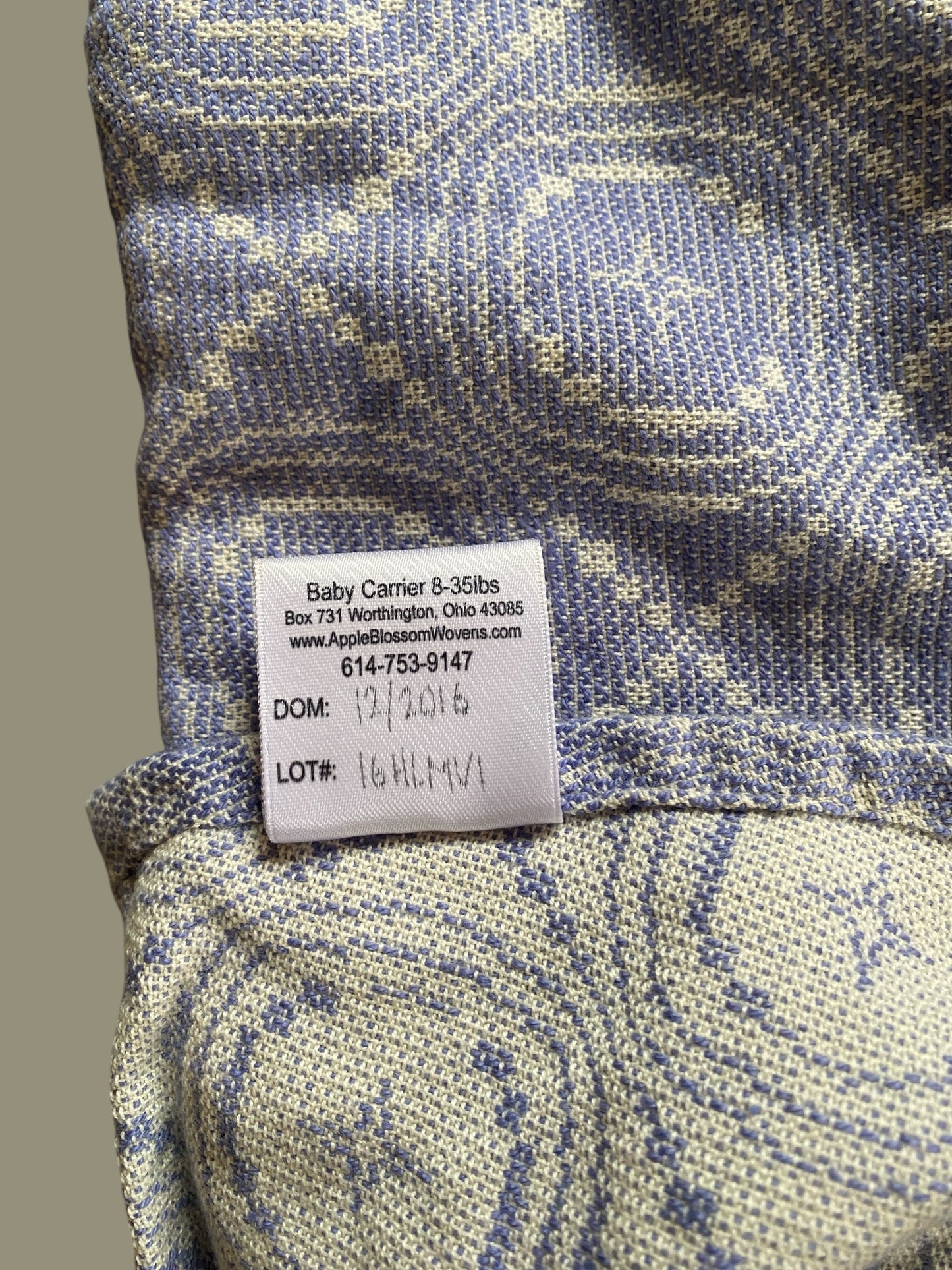 Heirloom woven wrap size 3 | Apple Blossom Wovens