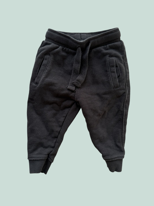 Black cotton joggers 9m | Zara