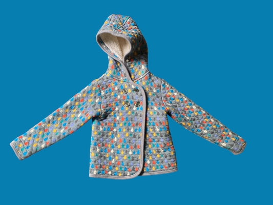 Quilted cotton raindrop jacket 18-24m | Tootsa MacGinty