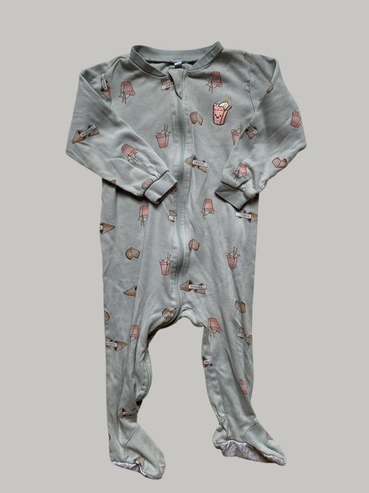 Organic cotton Chinese Takeout sleeper 18m | Pekkle