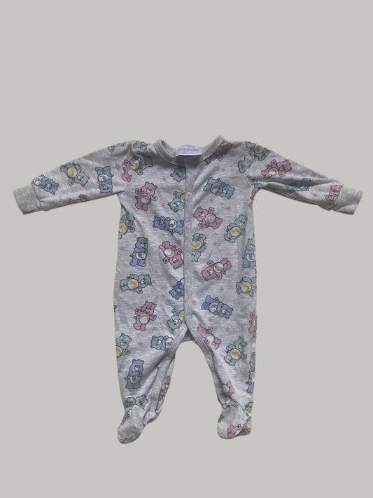 Cotton blend Care Bears sleeper 0-3m