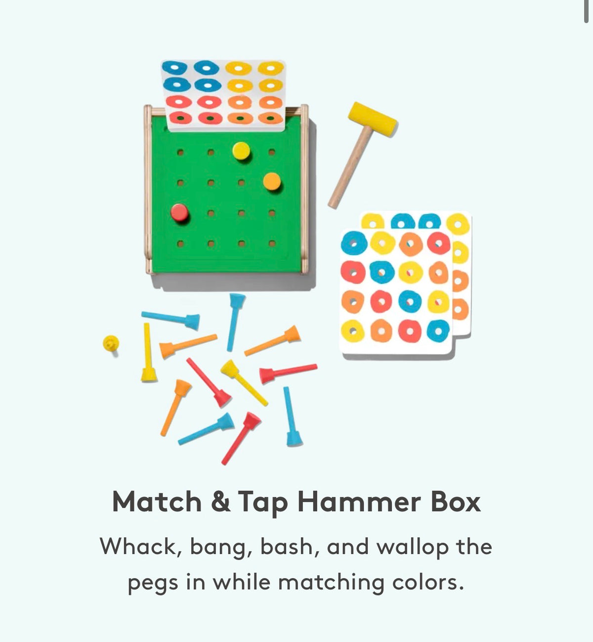 Match and tap hammer box | Lovevery