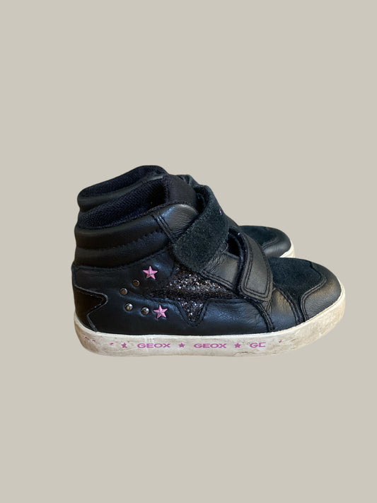 Black leather Velcro boots 8 US | Geox
