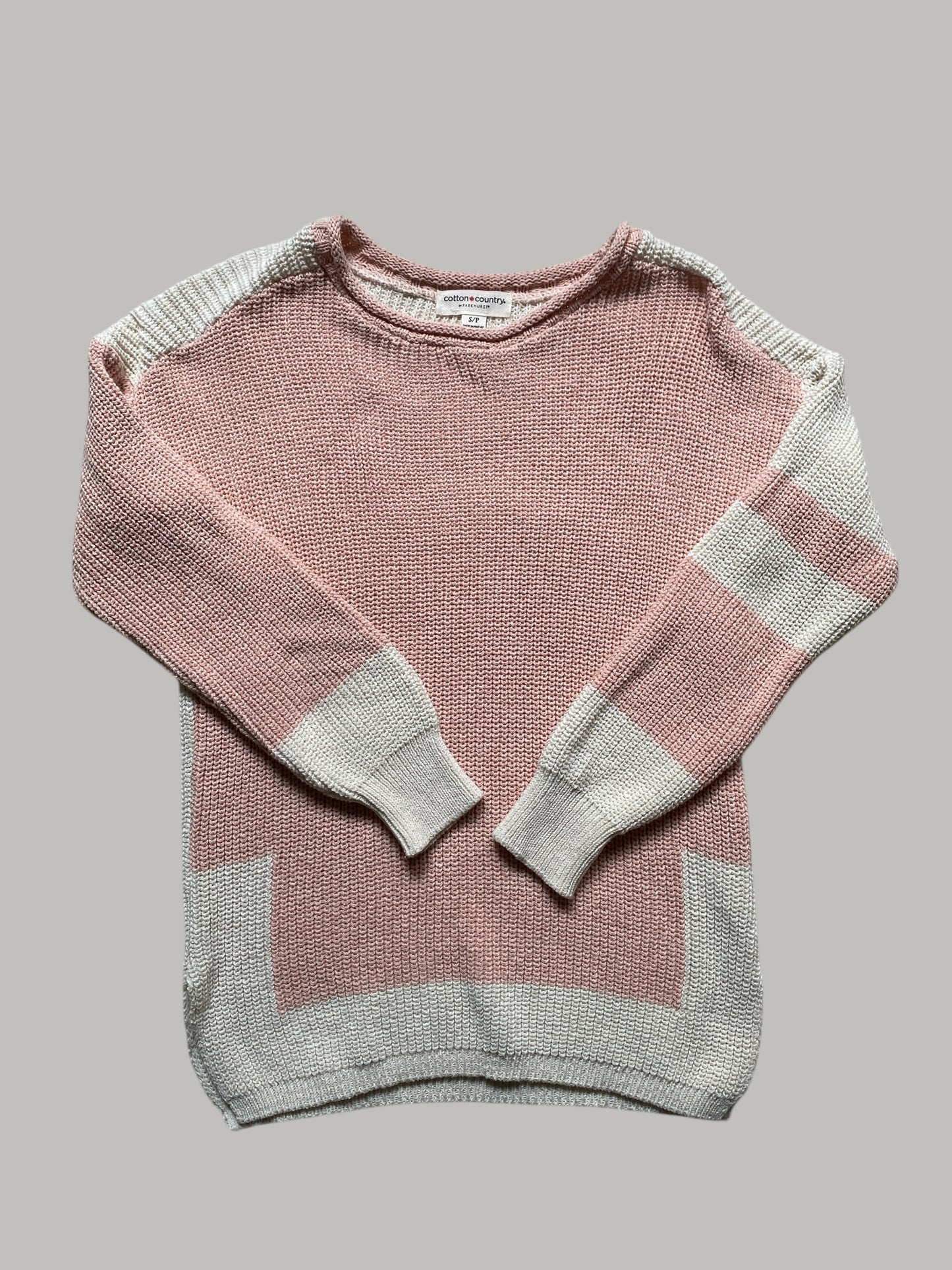 Cotton blend knit sweater women's small | Parkhurst
