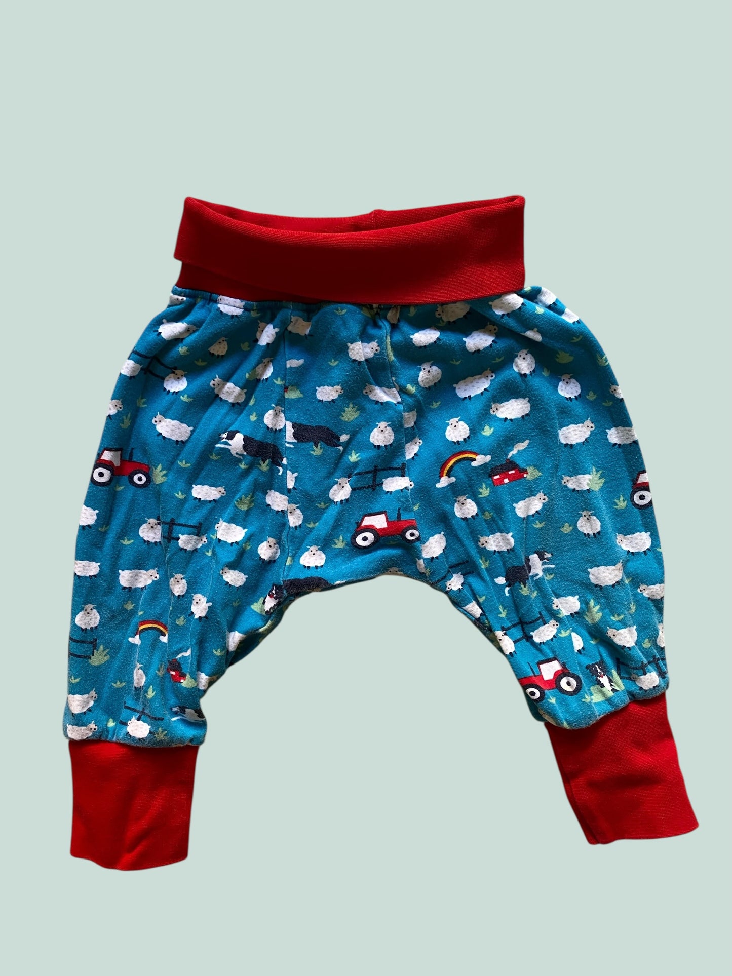 Organic cotton grow with me pants 6-12m | Frugi