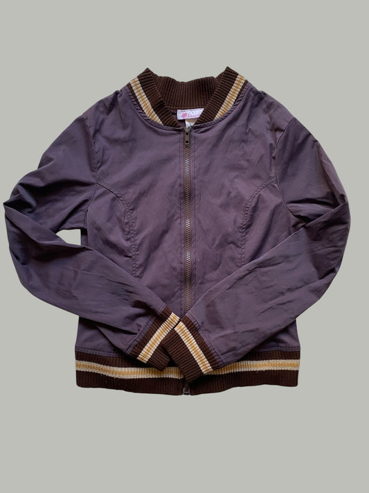 Vintage cotton thin bomber jacket small (~7-10Y) | Silhouette