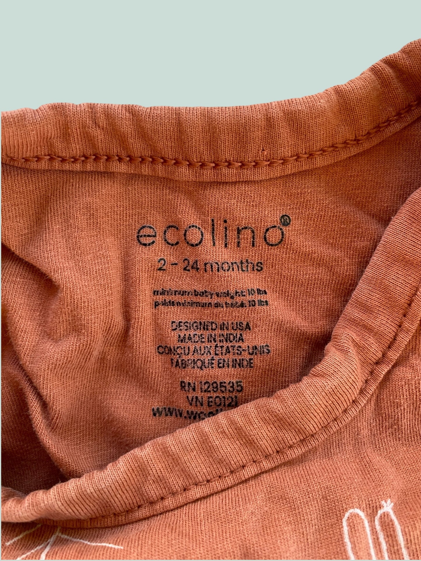 Organic cotton sleepsack 2-24m | Ecolino/Woolino