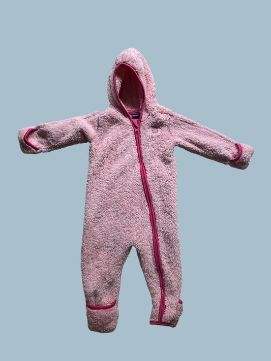 Light pink fleece bunting suit 6-12m (74/80) | Lupilu
