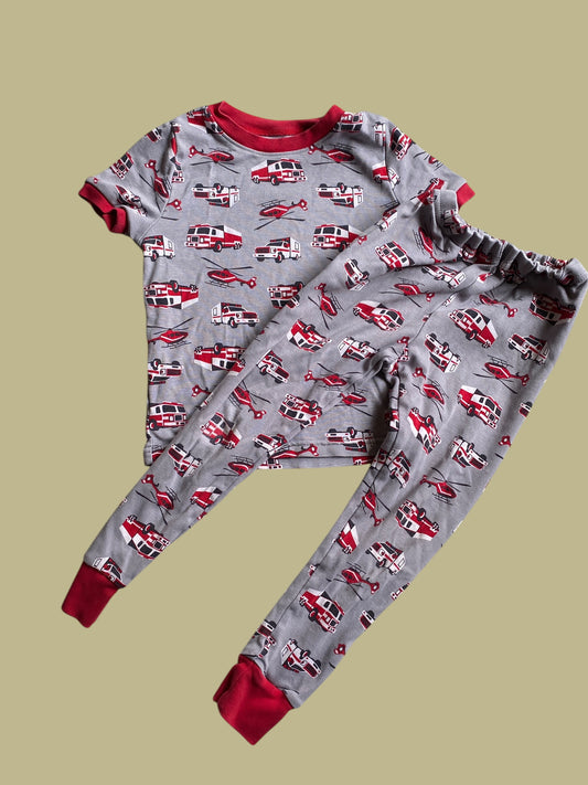 Emergency vehicles pj set 5Y | Kirkland