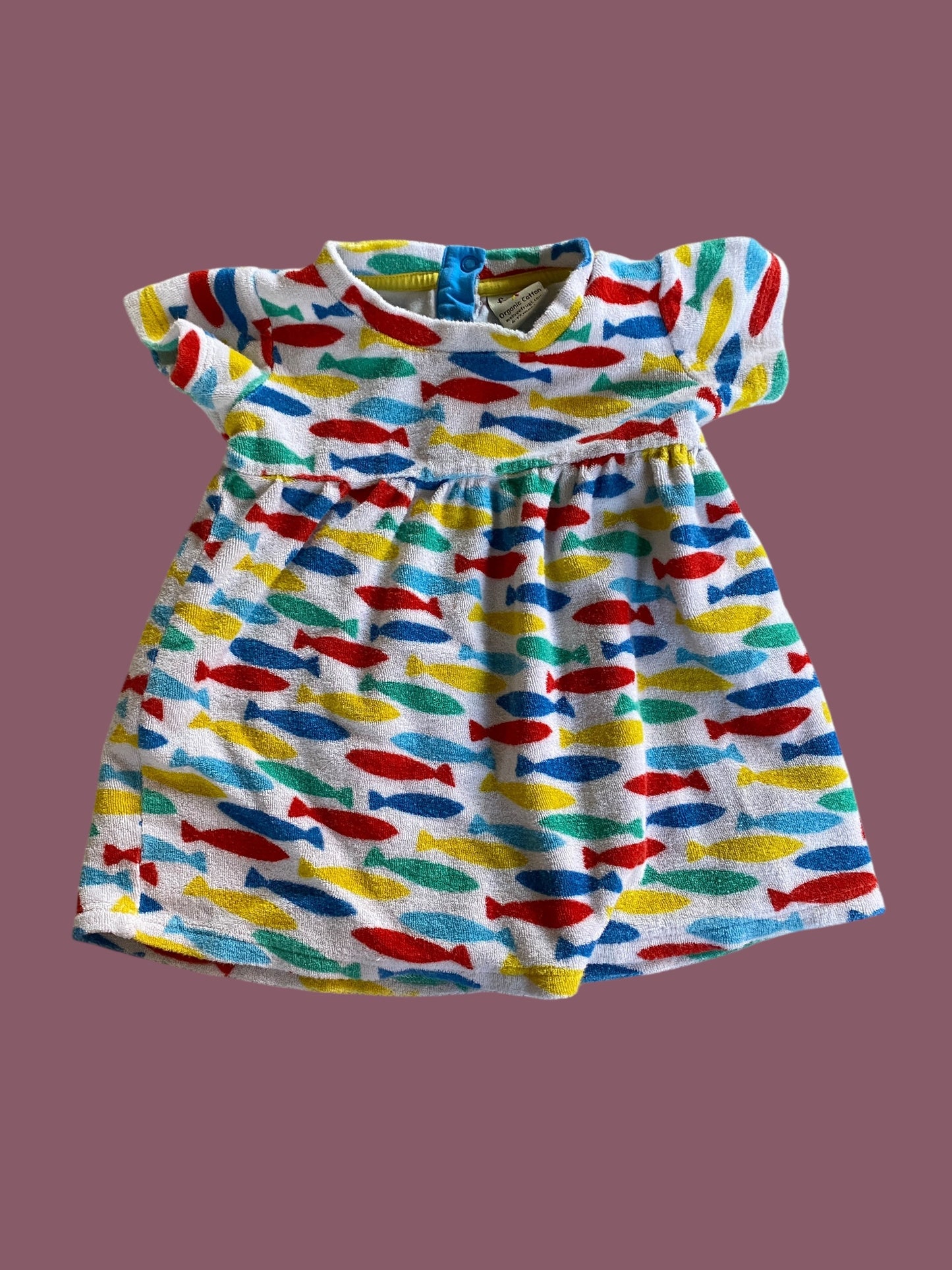 Organic cotton Terry dress 6-12m | Frugi