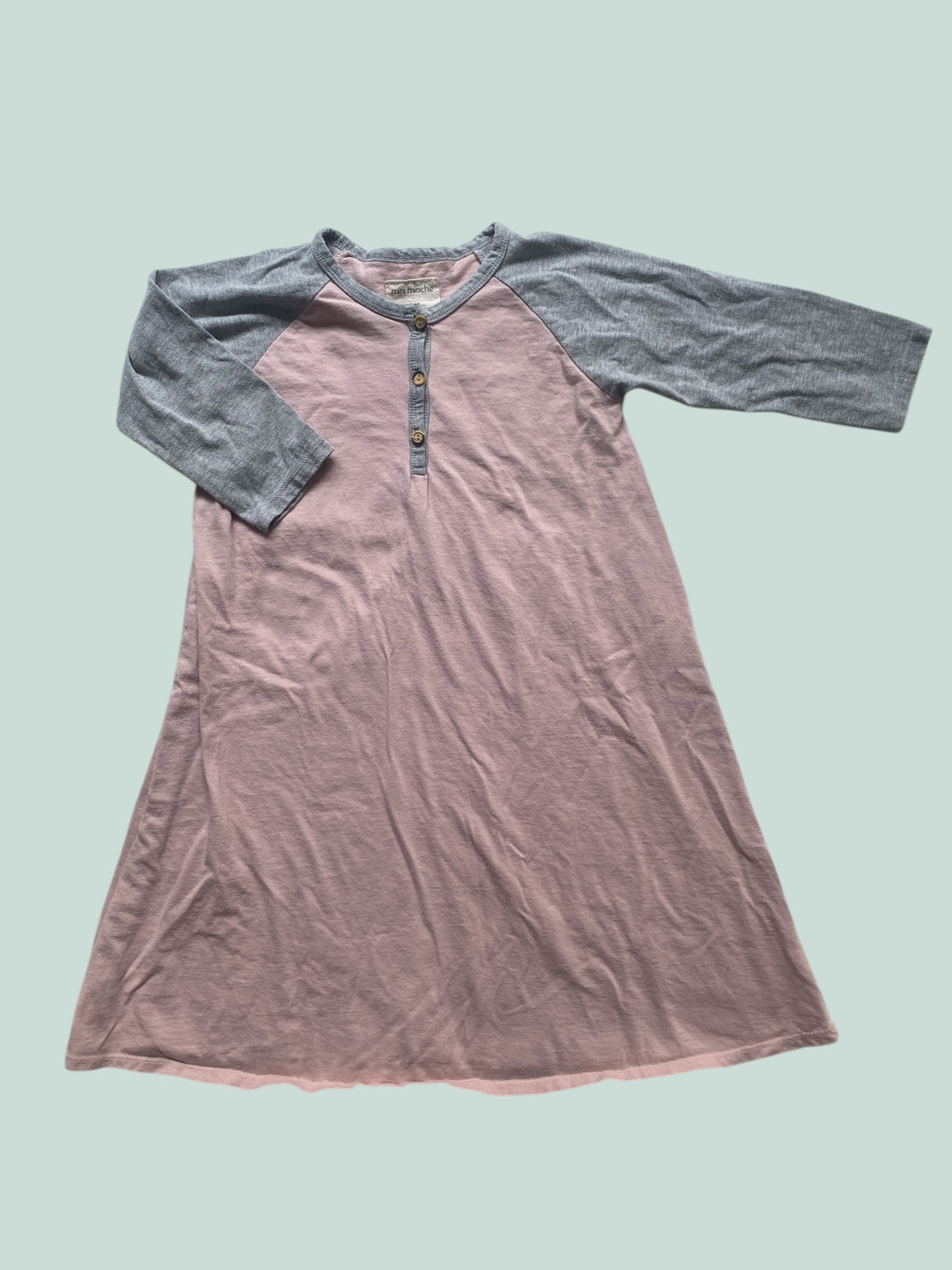 Organic cotton rose dress 8Y | Mini Mioche