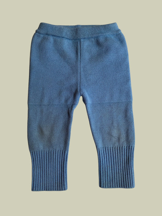 Playwoolies light blue wool pants 0-6m / Sloomb
