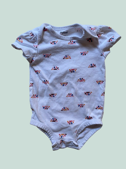 Cotton rainbow onesie 12m | Pekkle