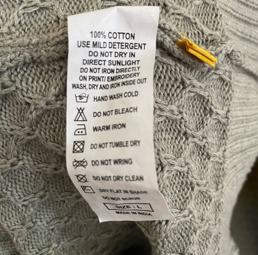 Cotton knit turtleneck sweater einen large | United Colors of Benetton