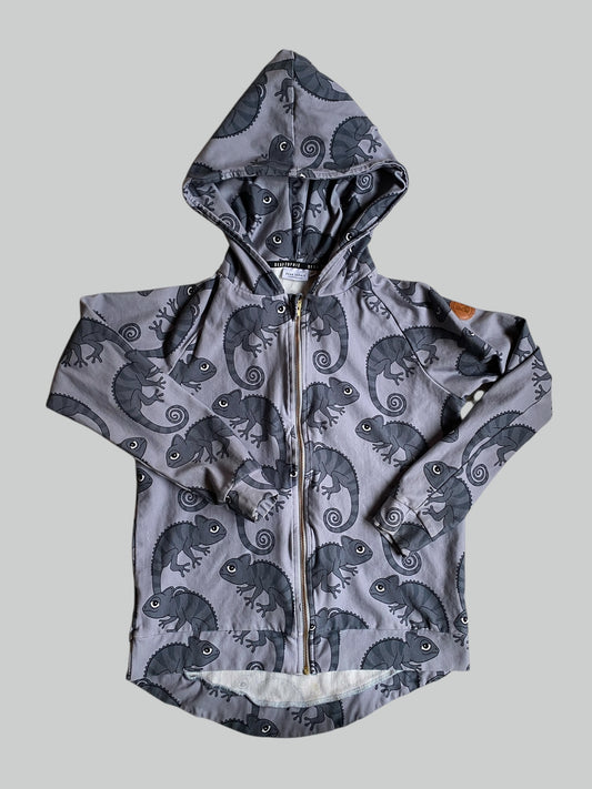 Cotton chameleon hoodie adult small/medium | Dear Sophie