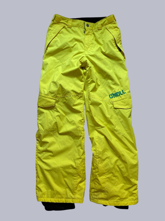 Bright yellow waterproof Escape Series snow and ski pants 12-14Y (164) | O'Neill
