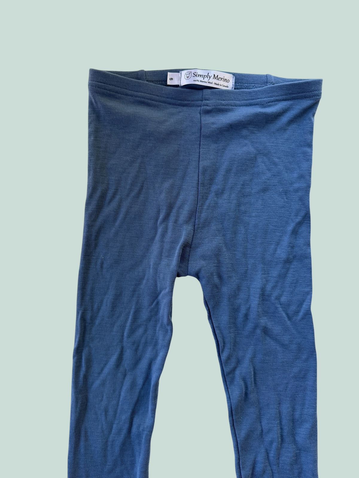 Blue merino thermal pants 6Y | Simply Merino