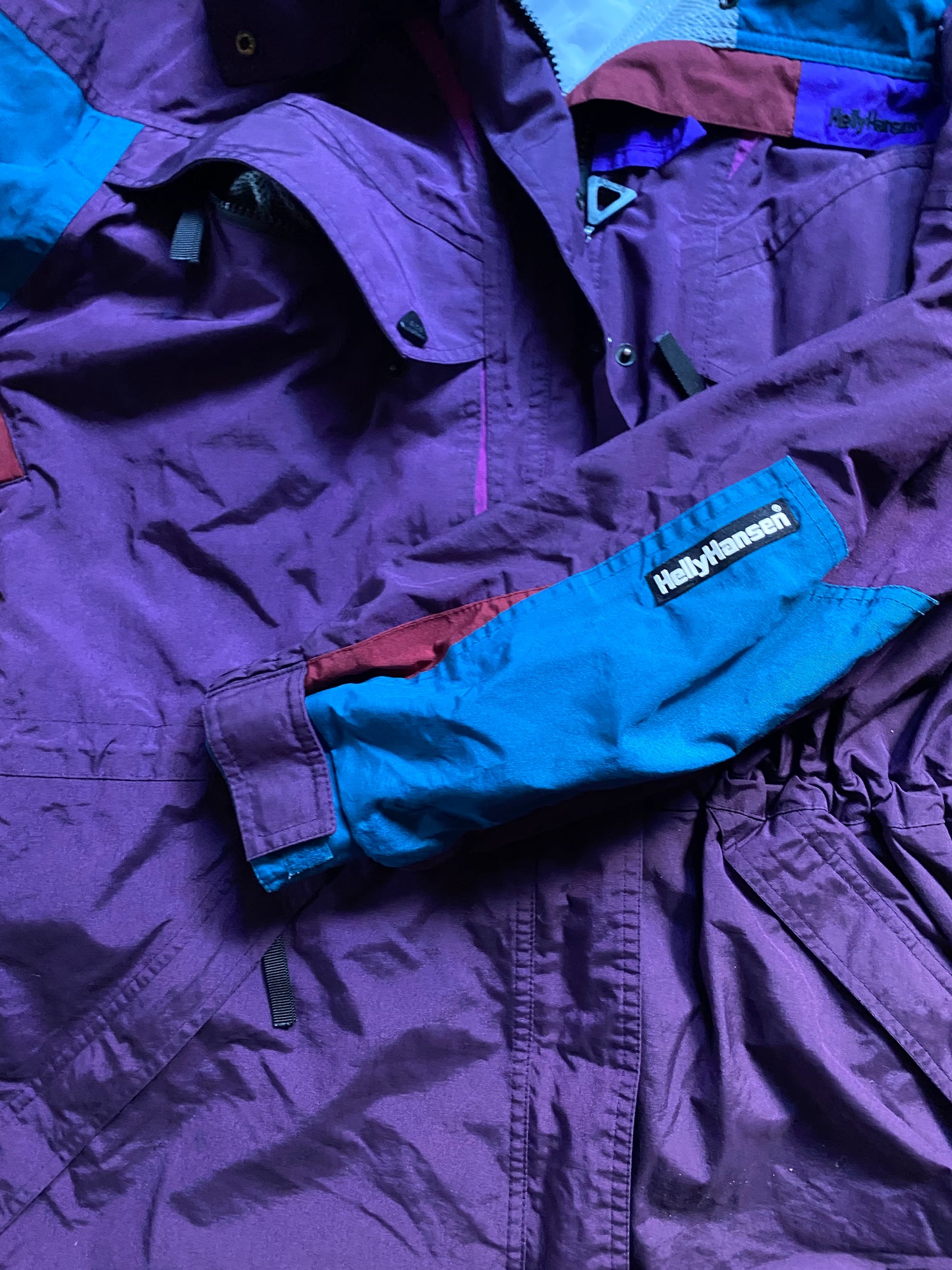 Vintage 80s Helly Hansen Purple Jacket size adult medium/large