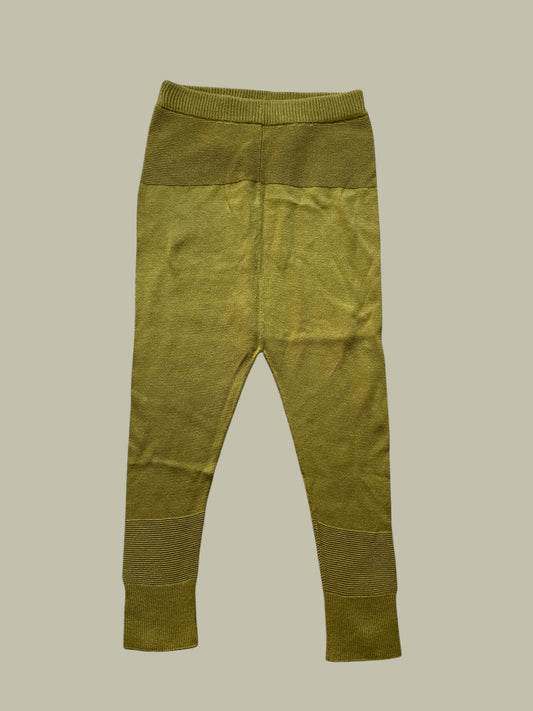 Chartreuse alpaca cotton blend pants 18m-36m | As We Grow