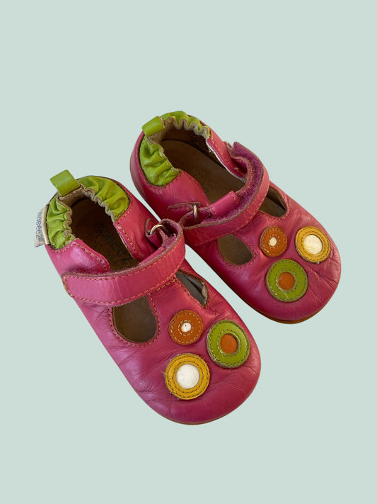 Pink velcro shoes 12-18m | Robeez