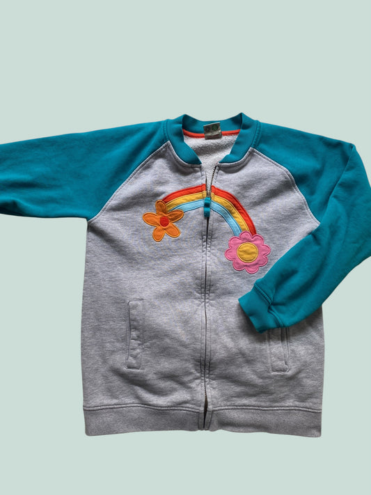 Organic cotton zip cardigan sweater 11-12Y | Frugi