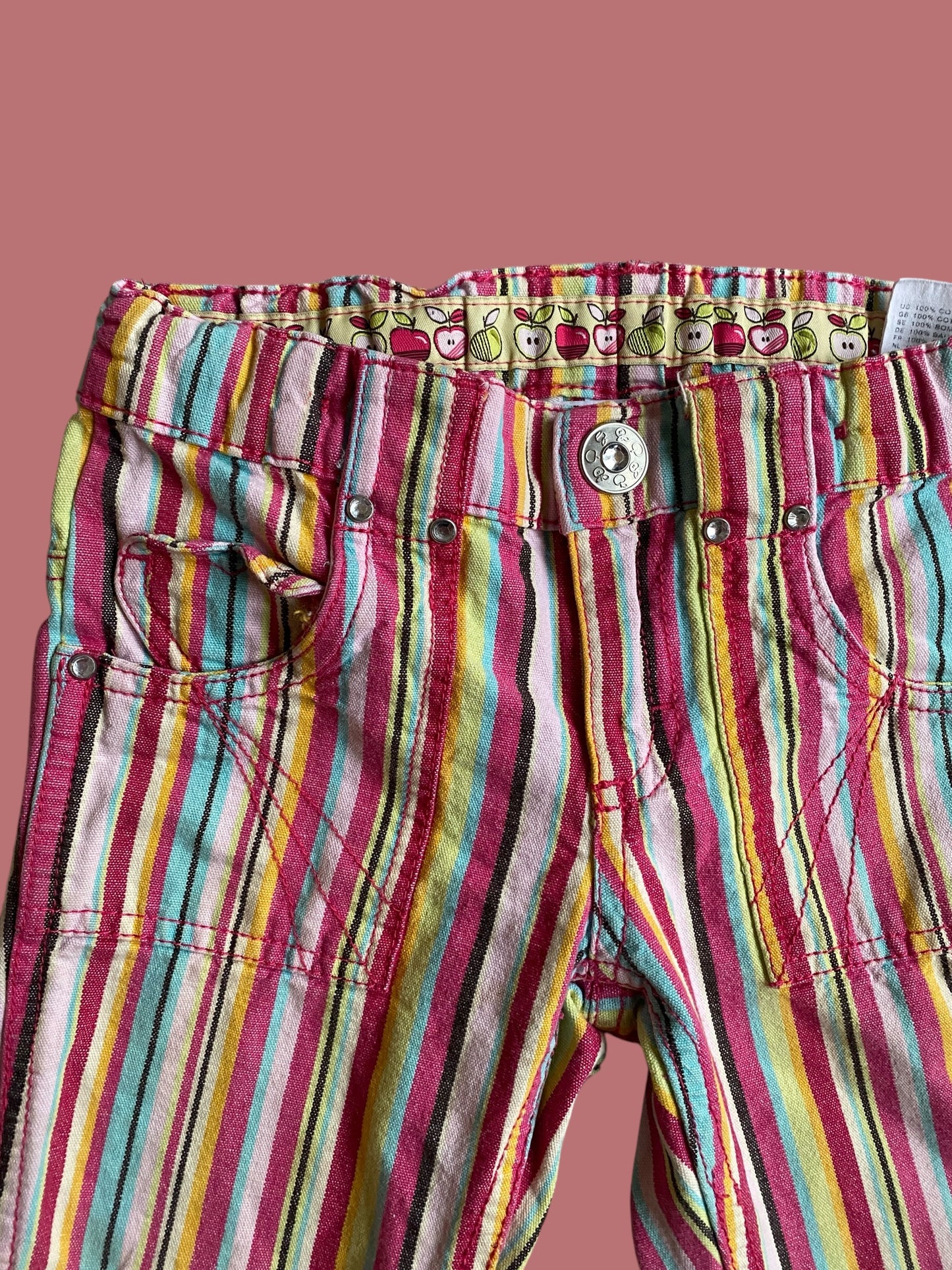 Striped flare bottom pants 4-5Y | H&M