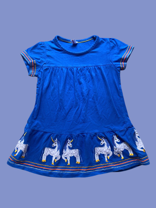 Unicorn cotton dress 2-4Y