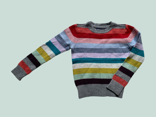 Cotton/wool blend striped sweater 4-5Y | Gap