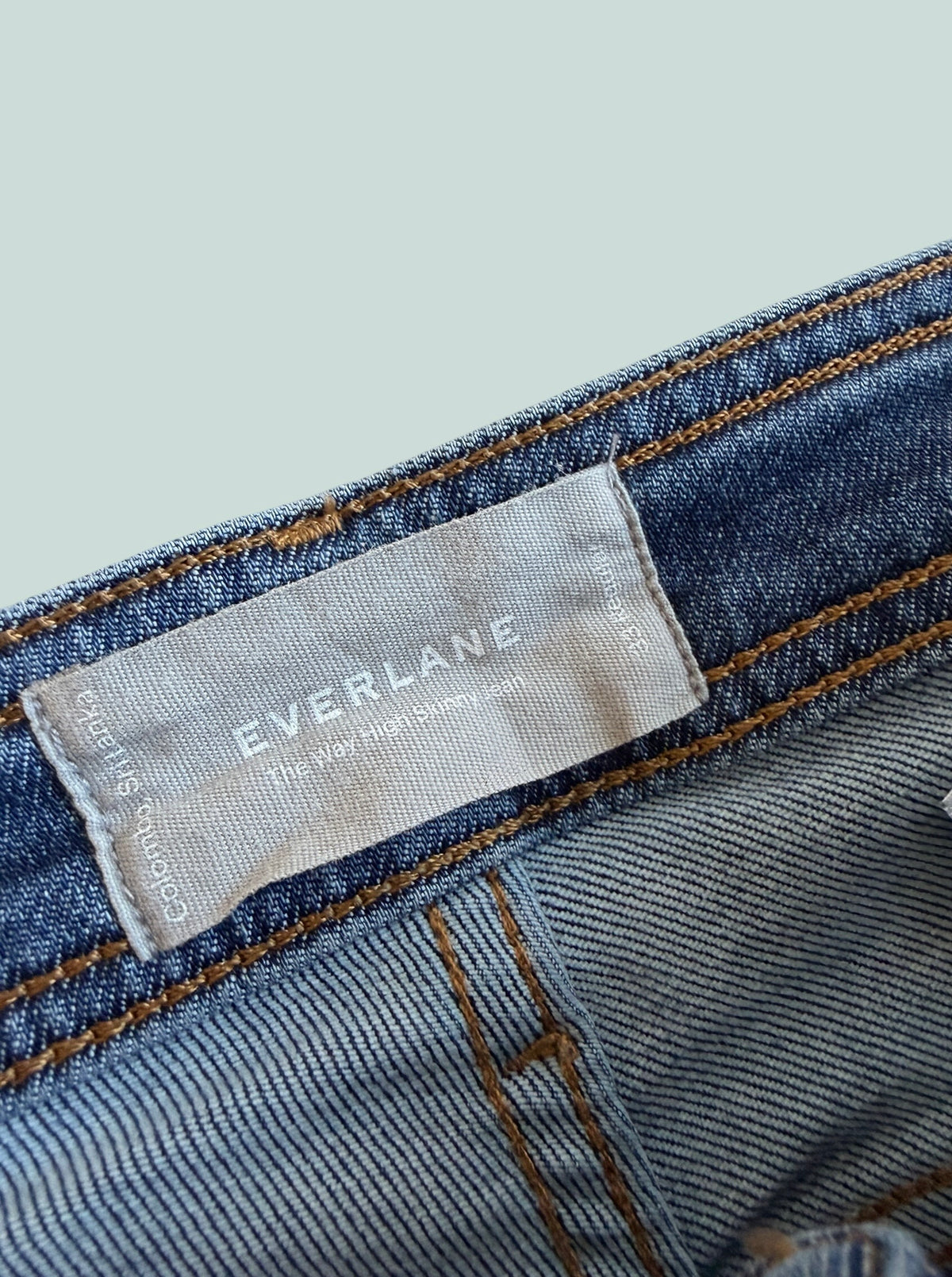 Organic cotton blend stretchy high waist jeans 33US women's | Everlane