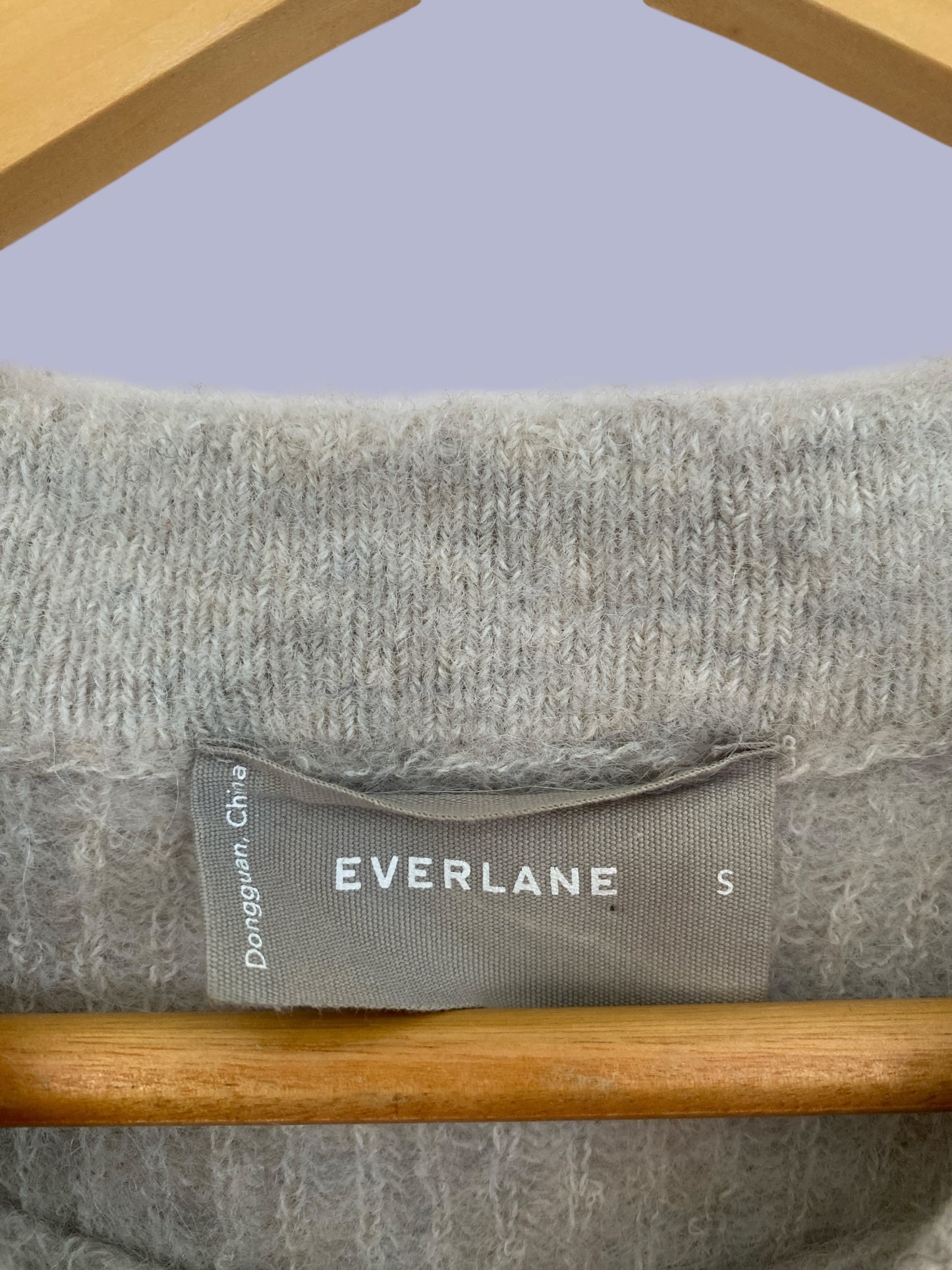 Alpaca blend light grey sweater women’s small | Everlane