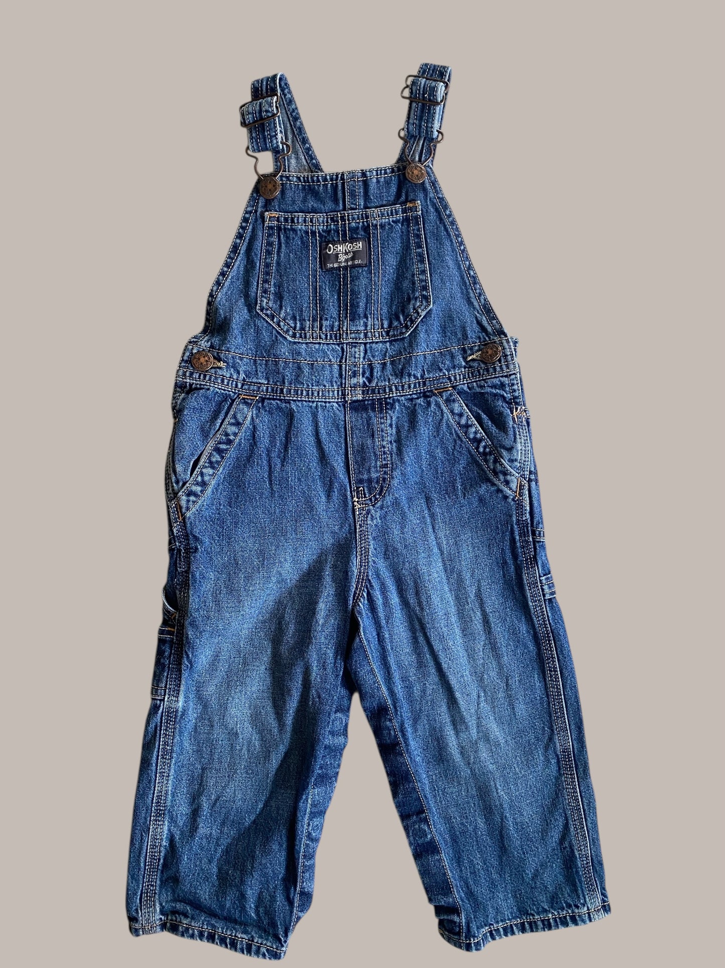 Cotton denim overalls 24m | Oshkosh