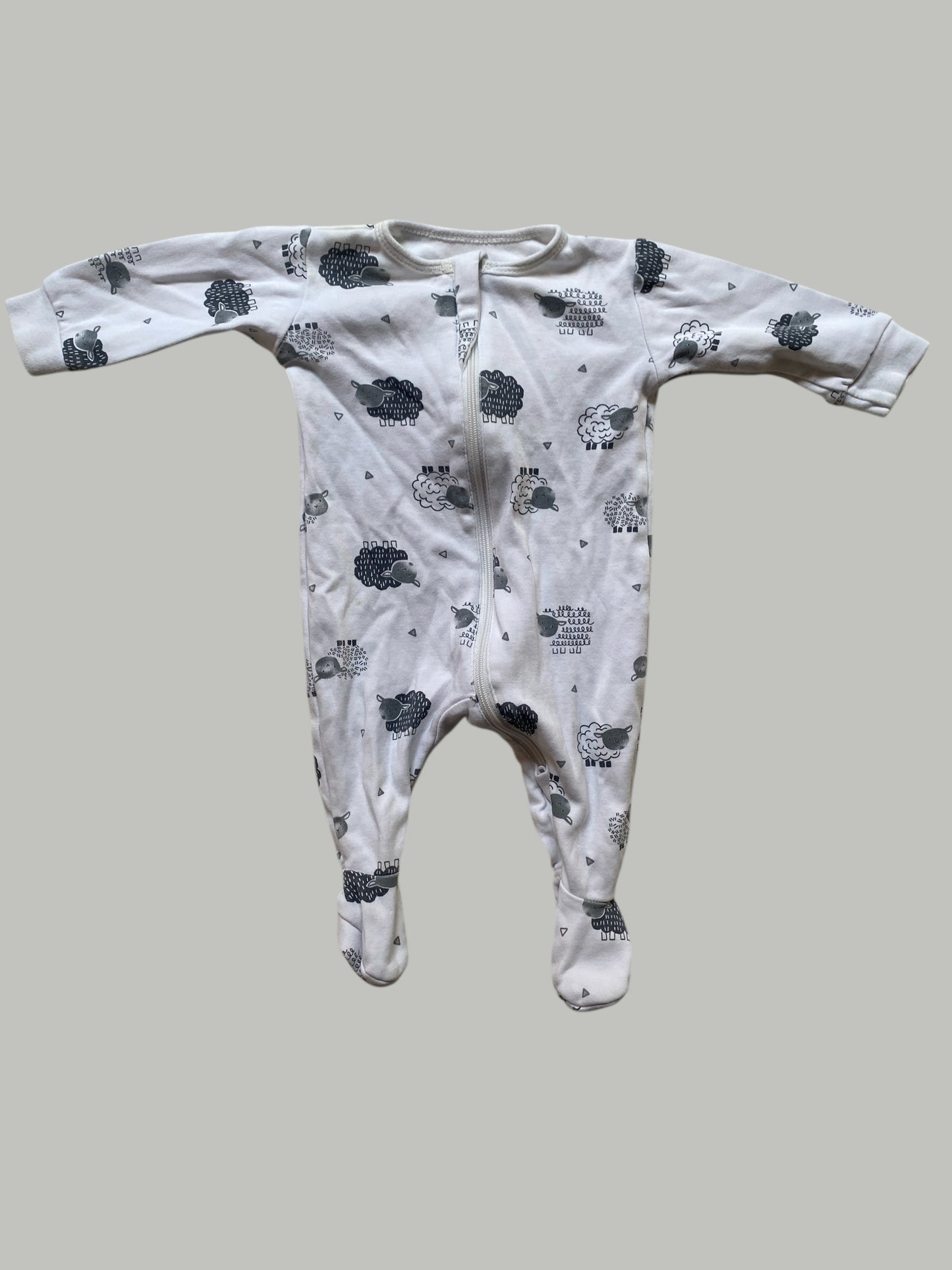 Organic cotton sheep sleeper newborn | Petit Lem