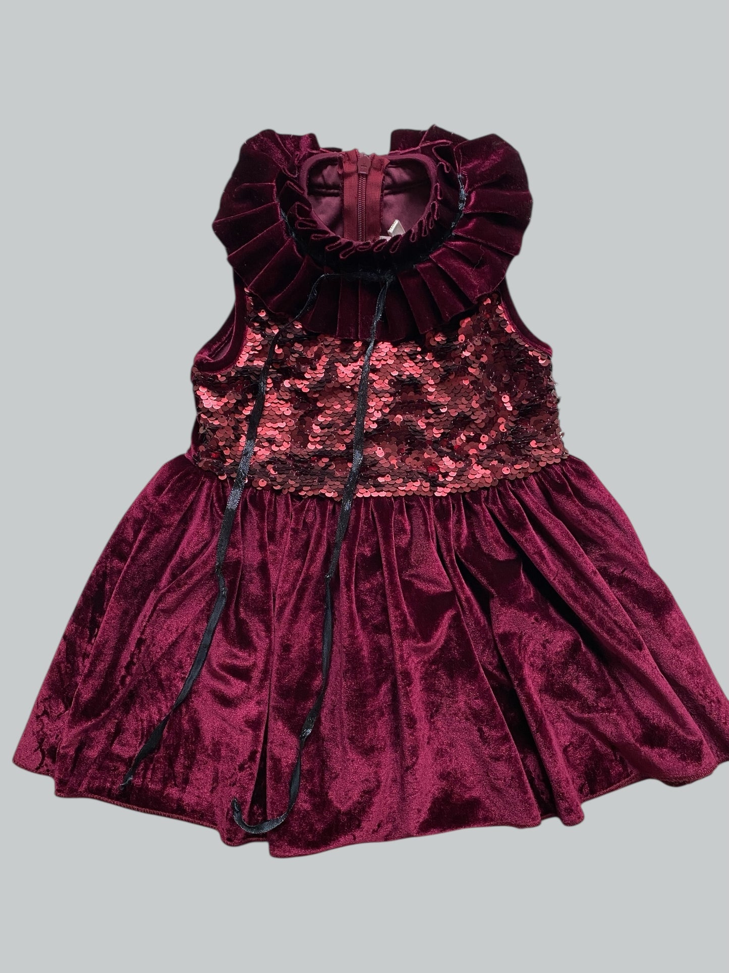 Sequin velour dress 1-2Y | Pepperland