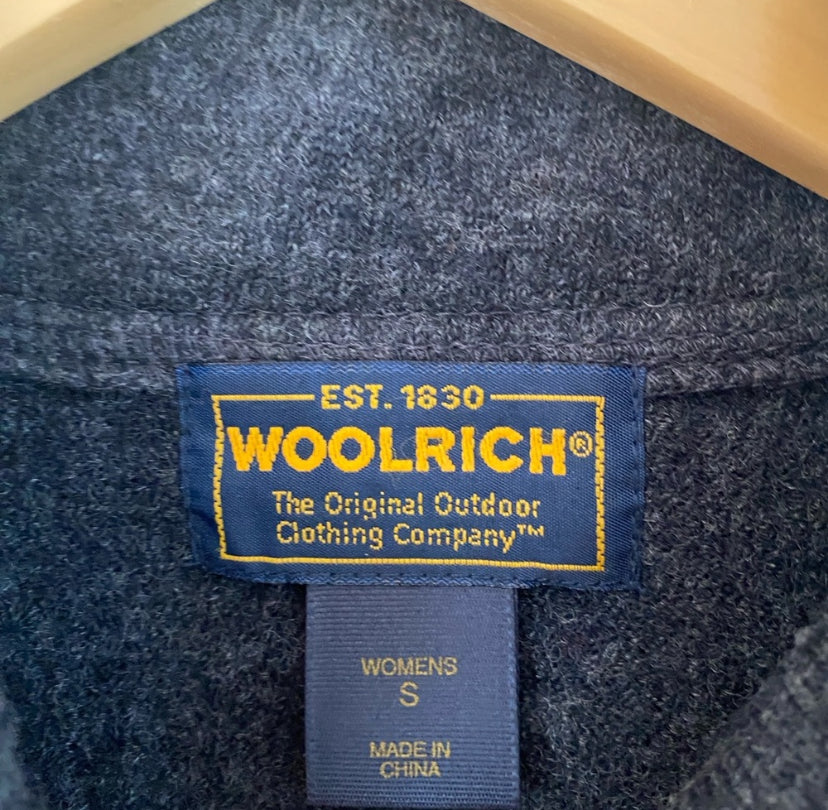 Dark grey wool sleeveless zip-Up vest women’s small | Woolrich