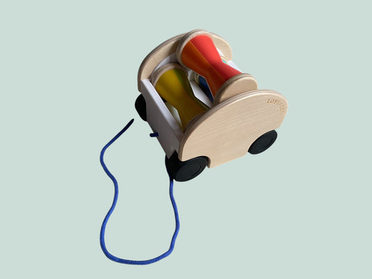 Wooden pull along puzzle toy | Lovevery