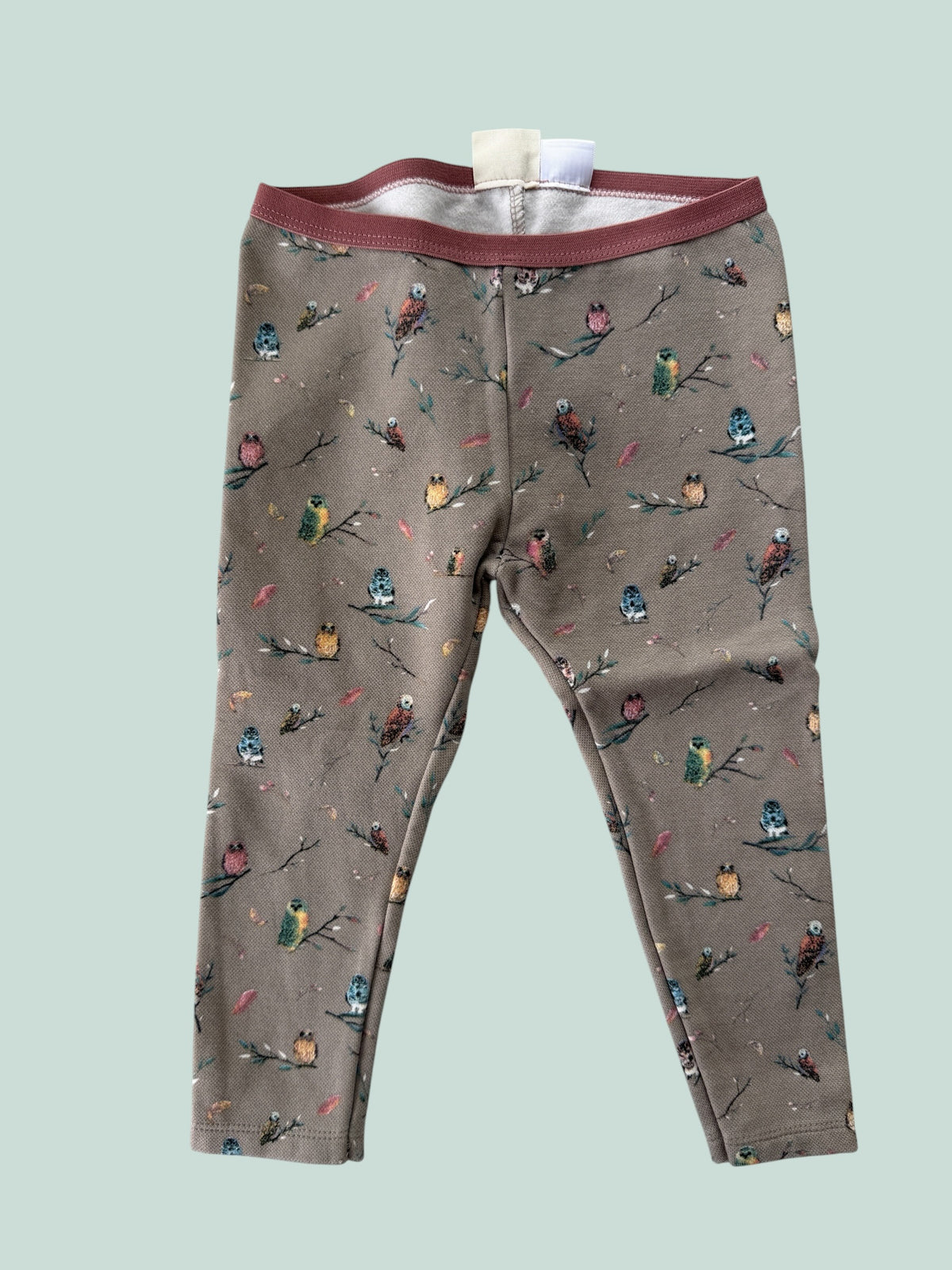 Cotton blend bird leggings 2Y | Zara